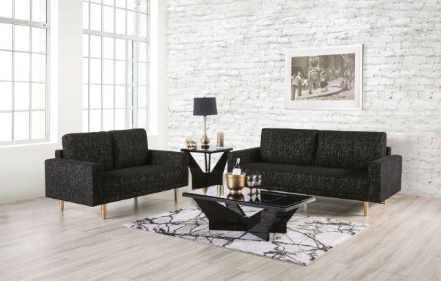 ELVERUM Sofa, Black - U&U Home Budget Furniture (Carteret, NJ)