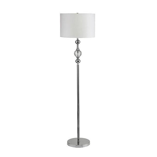 Emi White Floor Lamp - U&U Home Budget Furniture (Carteret, NJ)