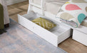 Emilee Twin/Full Bunk Bed White, Grey, Espresso, & Black - U&U Home Budget Furniture (Carteret, NJ)