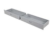 Emilee Twin/Full Bunk Bed White, Grey, Espresso, & Black - U&U Home Budget Furniture (Carteret, NJ)