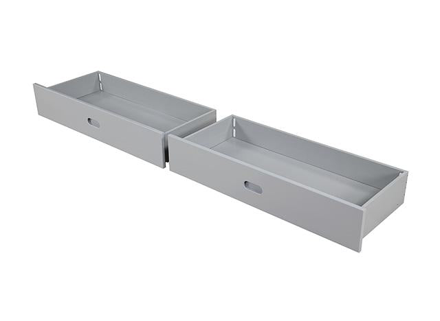 Emilee Twin/Full Bunk Bed White, Grey, Espresso, & Black - U&U Home Budget Furniture (Carteret, NJ)