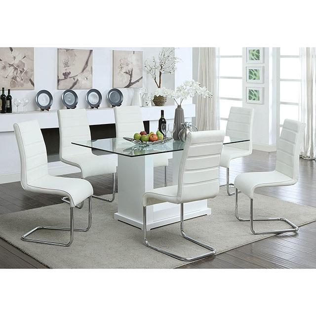 Eva 7 Pc Dining Table Set - U&U Home Budget Furniture (Carteret, NJ)