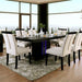 Evangeline 7 Pc Dining Table Set - U&U Home Budget Furniture (Carteret, NJ)
