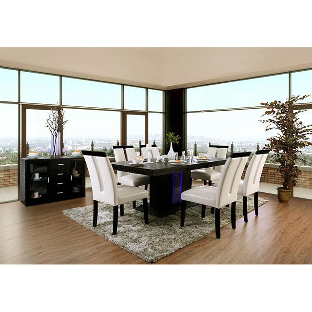 Evangeline 7 Pc Dining Table Set - U&U Home Budget Furniture (Carteret, NJ)