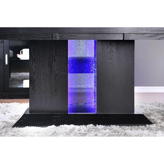 Evangeline Black/Beige Dining Table - U&U Home Budget Furniture (Carteret, NJ)