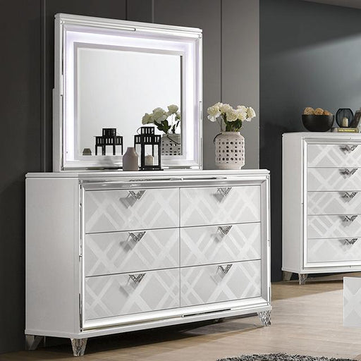 EMMELINE Dresser, White - U&U Home Budget Furniture (Carteret, NJ)