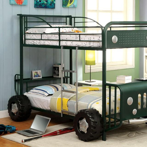 Explorer Twin/Twin Bunk Bed - U&U Home Budget Furniture (Carteret, NJ)