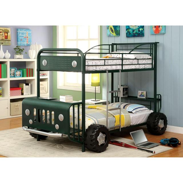 Explorer Twin/Twin Bunk Bed - U&U Home Budget Furniture (Carteret, NJ)