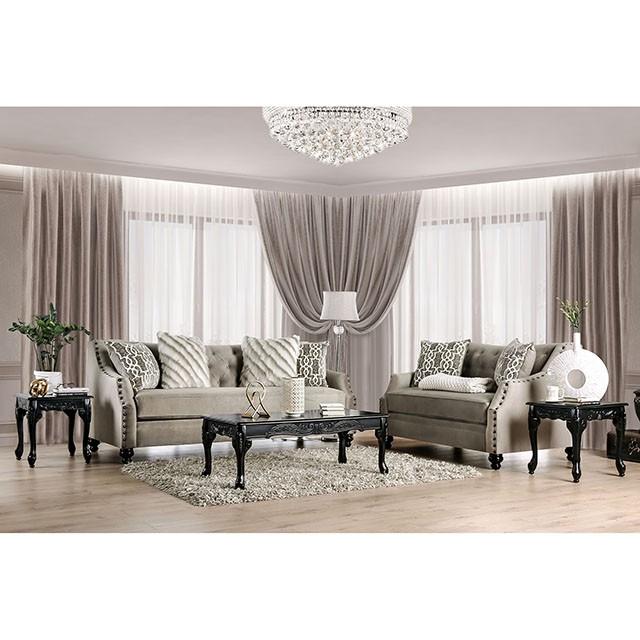 Ezrin Light Brown Sofa - U&U Home Budget Furniture (Carteret, NJ)