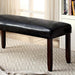 EMMONS I Dark Cherry/Espresso Bench - U&U Home Budget Furniture (Carteret, NJ)
