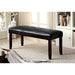 EMMONS I Dark Cherry/Espresso Bench - U&U Home Budget Furniture (Carteret, NJ)