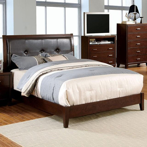 Enrico Bed Brown, Grey, & Black - U&U Home Budget Furniture (Carteret, NJ)