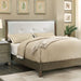 Enrico Full Queen Bed Brown, Black, & Cherry - U&U Home Budget Furniture (Carteret, NJ)