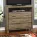 ENRICO I Gray Media Chest - U&U Home Budget Furniture (Carteret, NJ)