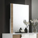ERLANGEN Mirror, White/Natural - U&U Home Budget Furniture (Carteret, NJ)