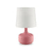 Farah Pink 17"H Matte Pink Table Lamp - U&U Home Budget Furniture (Carteret, NJ)