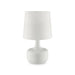 Farah White 17"H Glossy White Table Lamp - U&U Home Budget Furniture (Carteret, NJ)