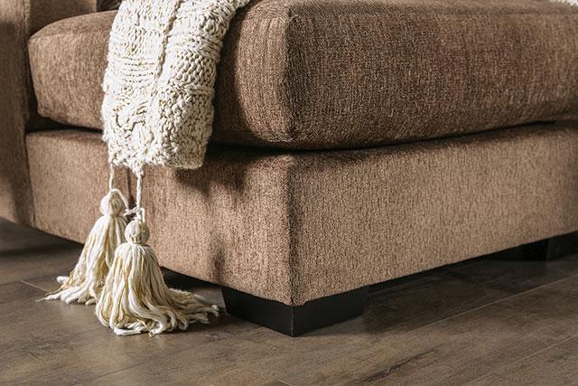 FARRINGDON Sectional, Brown - U&U Home Budget Furniture (Carteret, NJ)