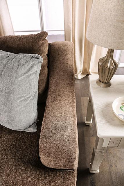 FARRINGDON Sectional, Brown - U&U Home Budget Furniture (Carteret, NJ)