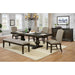 Faulk Dining Table Set with Bench - U&U Home Budget Furniture (Carteret, NJ)