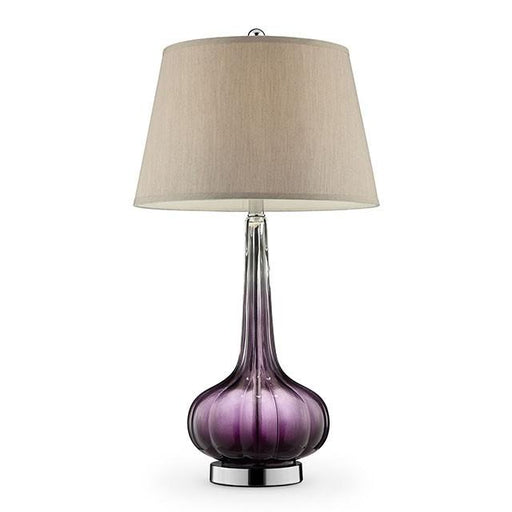 Fay Purple 30"H Table Lamp - U&U Home Budget Furniture (Carteret, NJ)