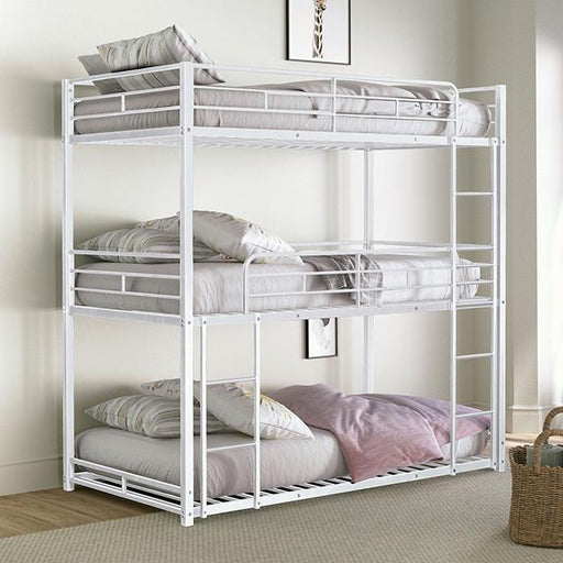 Felgu Triple Twin Metal Bunkbed - U&U Home Budget Furniture (Carteret, NJ)