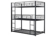 Felgu Triple Twin Metal Bunkbed - U&U Home Budget Furniture (Carteret, NJ)