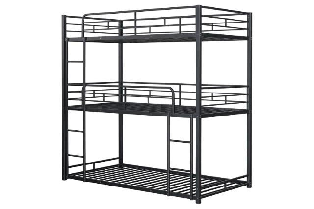 Felgu Triple Twin Metal Bunkbed - U&U Home Budget Furniture (Carteret, NJ)