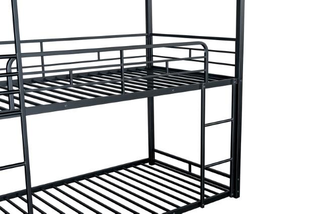 Felgu Triple Twin Metal Bunkbed - U&U Home Budget Furniture (Carteret, NJ)