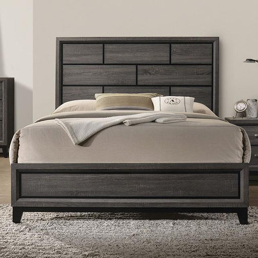 Errico Bed Grey & White - U&U Home Budget Furniture (Carteret, NJ)