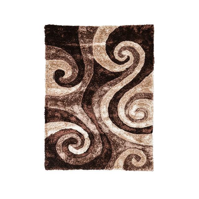 Fermont Brown Beige 5' X 8' Area Rug - U&U Home Budget Furniture (Carteret, NJ)