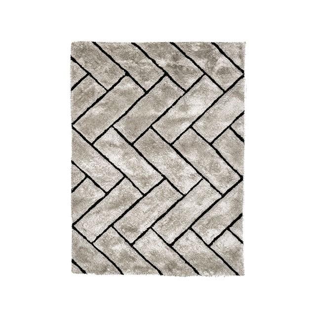 Fermont Gray 5' X 8' Area Rug - U&U Home Budget Furniture (Carteret, NJ)
