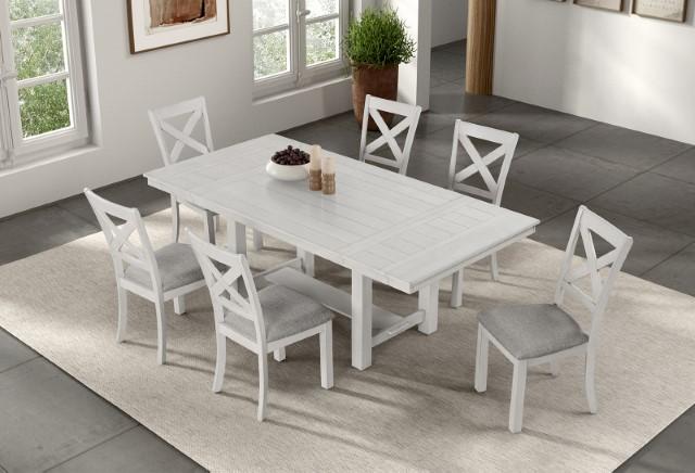 Ferrone 7 Pc Dining Table Set - U&U Home Budget Furniture (Carteret, NJ)