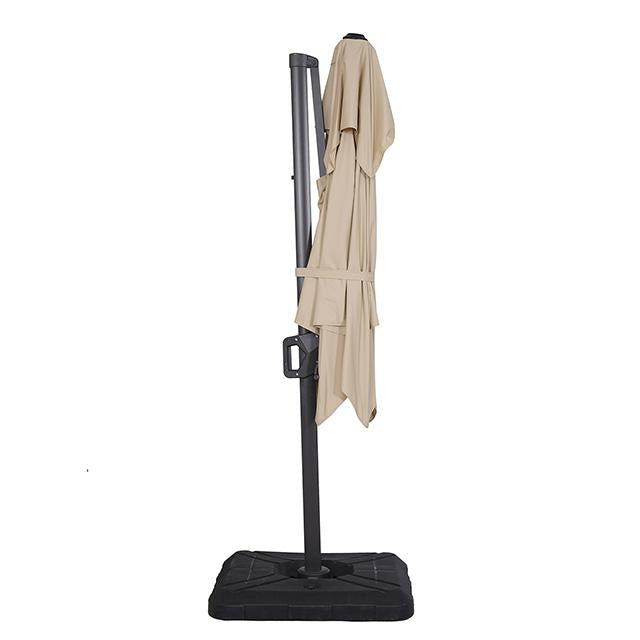 Fida 8 Ft Square Umbrella w/ Double Top + 37" Large Base - U&U Home Budget Furniture (Carteret, NJ)