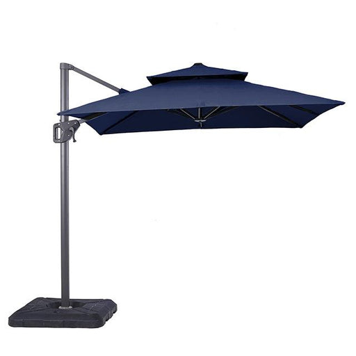 Fida 8 Ft Square Umbrella w/ Double Top + 37" Large Base - U&U Home Budget Furniture (Carteret, NJ)