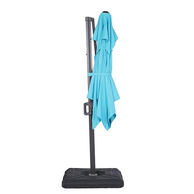 Fida 8 Ft Square Umbrella w/ Double Top + 37" Large Base - U&U Home Budget Furniture (Carteret, NJ)