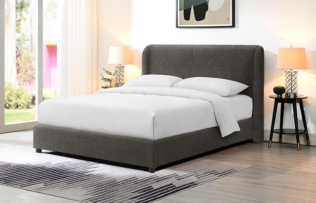 Laverni Bed Black, Grey & White - U&U Home Budget Furniture (Carteret, NJ)