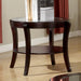 FINLEY Espresso End Table - U&U Home Budget Furniture (Carteret, NJ)
