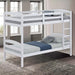 Finsbury Twin Twin Bunk Bed Espresso, Grey & White - U&U Home Budget Furniture (Carteret, NJ)