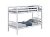 Finsbury Twin Twin Bunk Bed Espresso, Grey & White - U&U Home Budget Furniture (Carteret, NJ)