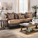 Fletcher Brown/Tan Sofa - U&U Home Budget Furniture (Carteret, NJ)