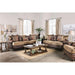 Fletcher Brown/Tan Sofa - U&U Home Budget Furniture (Carteret, NJ)