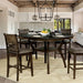 Flick Rustic Oak Counter Ht. Table - U&U Home Budget Furniture (Carteret, NJ)