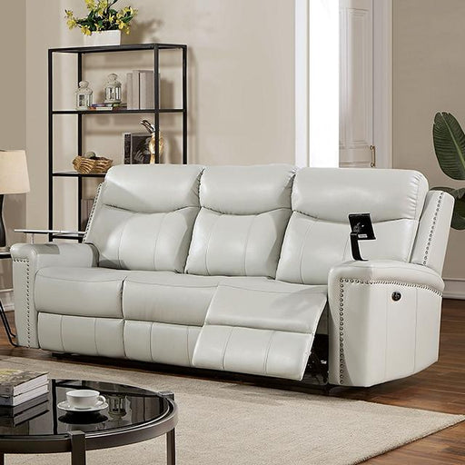 FLORINE Power Sofa, Light Gray - U&U Home Budget Furniture (Carteret, NJ)