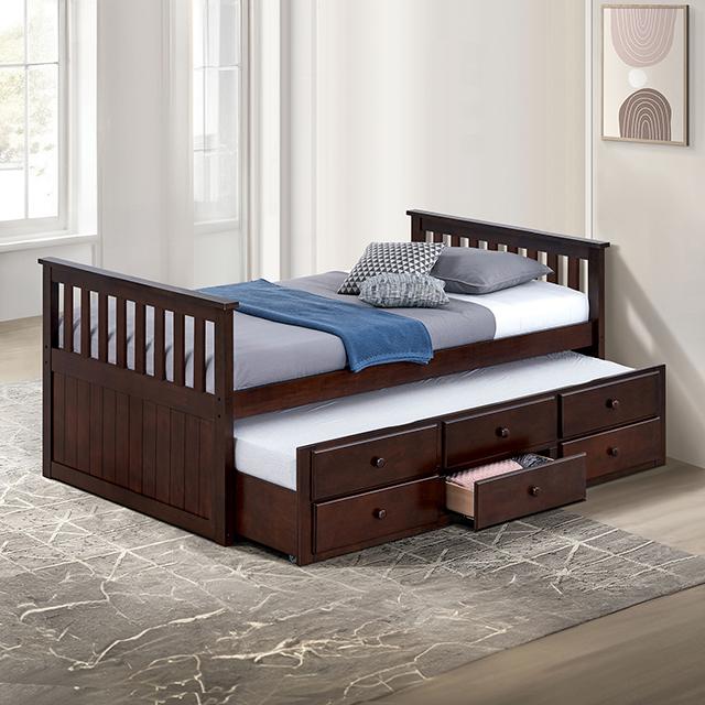 Clemens Captain Bed - U&U Home Budget Furniture (Carteret, NJ)