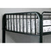 CLEMENT Black Metal Twin/Twin Bunk Bed - U&U Home Budget Furniture (Carteret, NJ)
