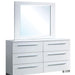 CLEMENTINE Glossy White Dresser - U&U Home Budget Furniture (Carteret, NJ)