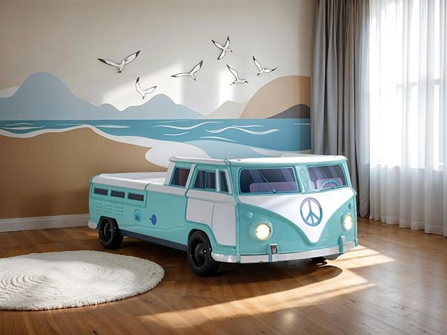 Axel Peace Bus Twin Bed - U&U Home Budget Furniture (Carteret, NJ)