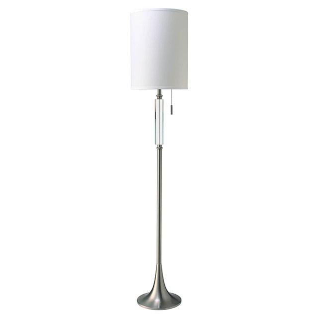 Aya White Floor Lamp - U&U Home Budget Furniture (Carteret, NJ)