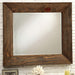 COIMBRA Rustic Natural Tone Mirror - U&U Home Budget Furniture (Carteret, NJ)